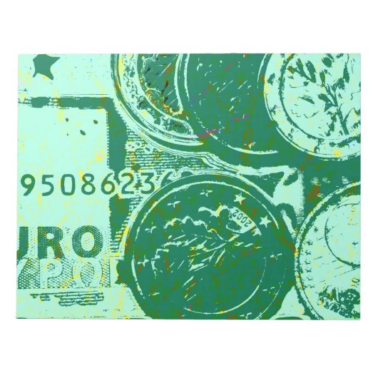 Groen geld notitieblok (Voorkant)