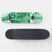 Groen geld persoonlijk skateboard (Horizontaal)