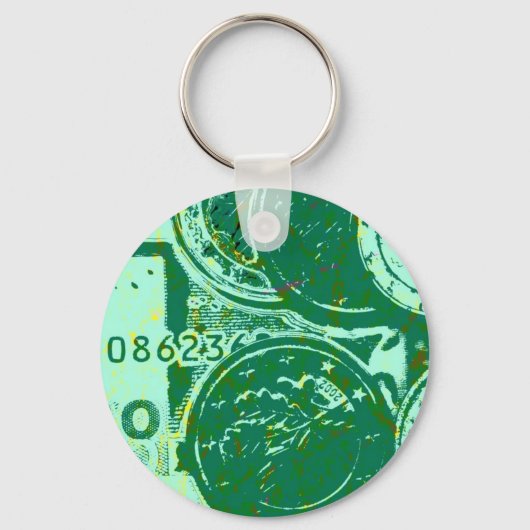 Groen geld sleutelhanger (Voorkant)