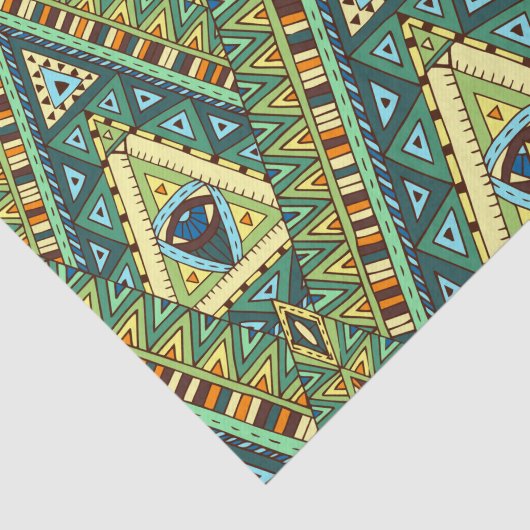 Groen gele boho etaal tissuepapier (Detail)