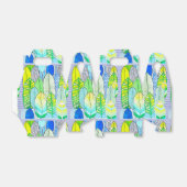 Groen gele kompassen Modern Tropische Boho verlaat Bedankdoosjes (Uitgevouwen)