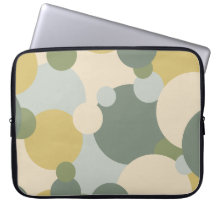 Groen-gele moleculen laptoptas