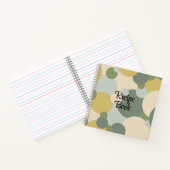 Groen-gele moleculen receptenboek notitieboek (Binnen)