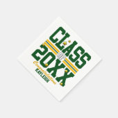 Groen|Gele studeerklasse Jaar Servet (Hoek)