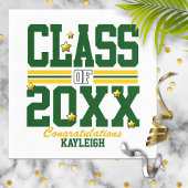 Groen|Gele studeerklasse Jaar Servet