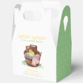 Groen Gele Wasmachine Rubber Eend Baby Shower Bedankdoosjes (Open)