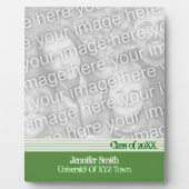 Groen gelijnd Afstuderen Fotoplaat (Voorkant)