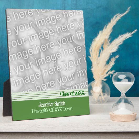 Groen gelijnd Afstuderen Fotoplaat (Zijkant)