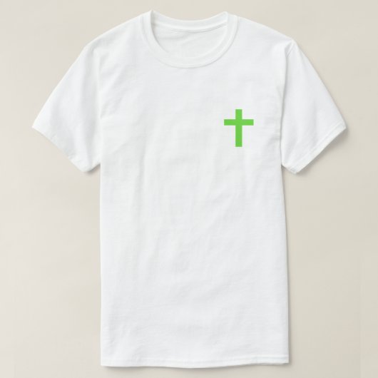 Groen geloof ik in Jezus T-Shirt (Design voorkant)