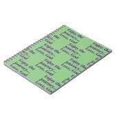 Groen geloof Spiraal Foto Notitieboek (Linkerzijde)