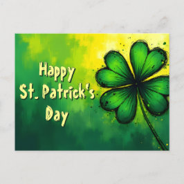 Groen, Geluk & Vreugde - Gelukkig St. Patrick's Da Feestdagenkaart