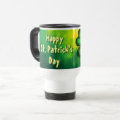 Groen, Geluk & Vreugde - Gelukkig St. Patrick's Da Reisbeker (Voorkant links)