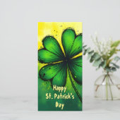 Groen, Geluk & Vreugde - Prettige St. Patrick's Da (Staand voorkant)