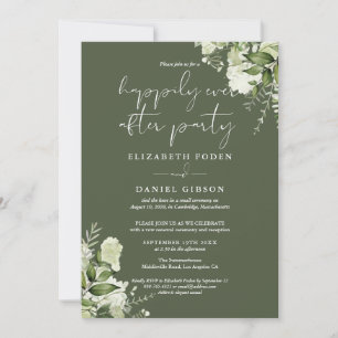 Groen Gelukkig Elkaar Voor Altijd Bruiloft Belofte Kaart