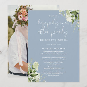 Groen Gelukkig Elopement Huwelijksfoto Kaart