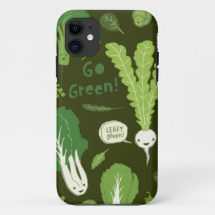 Groen! Gelukkig gezonde Veggies Case-Mate iPhone Case