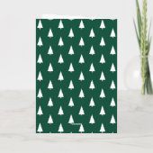 Groen Gelukkig Kerstmis Schrift 6 Foto Collage Feestdagen Kaart (Achterkant)