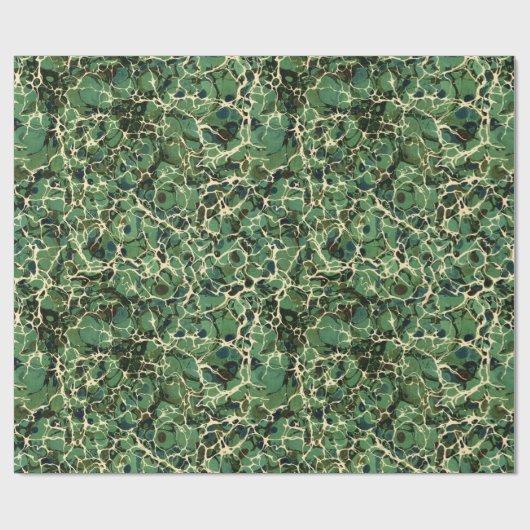 Groen  gemarmerd papier (Vlak)