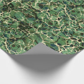 Groen  gemarmerd papier (Hoek)