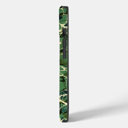 Groen gemarmerd papier Case-Mate iPhone case (Achterkant / Links)