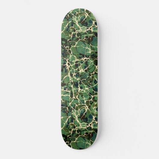 Groen gemarmerd papier skateboard (Voorkant)