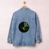 Groen gemarmerde gazon kom, denim jas jacket (Hangar)