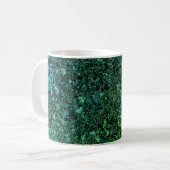groen gemarmerde stijl koffiemok (Voorkant links)
