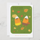 Groen | Gemengd Kerststuk Koppel | Herfst Feestdagenkaart (Voorkant)