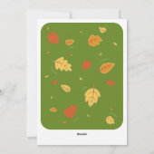 Groen | Gemengd Kerststuk Koppel | Herfst Feestdagenkaart (Achterkant)