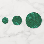 Groen gemstone malachite natuursteenontwerp confetti (Voorkanten)