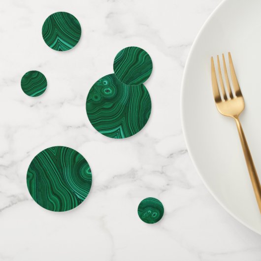 Groen gemstone malachite natuursteenontwerp confetti (Groep)