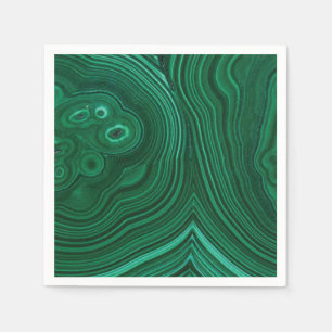 Groen gemstone malachite natuursteenontwerp servet
