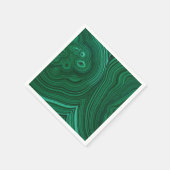 Groen gemstone malachite natuursteenontwerp servet (Hoek)