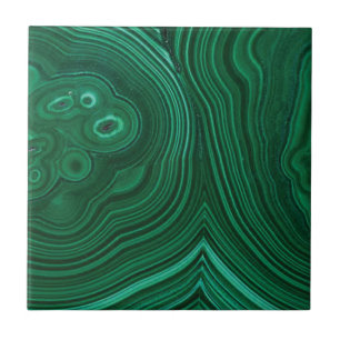 Groen gemstone malachite natuursteenontwerp tegeltje