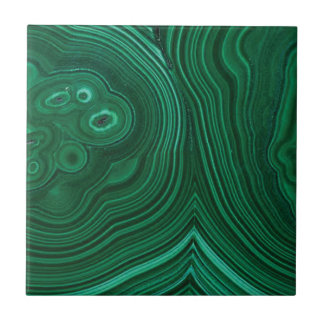 Groen gemstone malachite natuursteenontwerp tegeltje