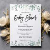 Groen Genderneutraal Baby shower Uitnodiging