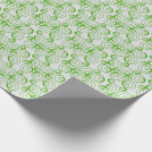 groen geo-inpakpapier cadeaupapier (Hoek)