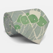 Groen Geometrisch 1915 Hannah Borger Overbeck Stropdas (Opgerold)