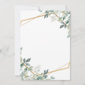 Groen Geometrisch Brunch & Bubbly Vrijgezellenfees Kaart (Achterkant)