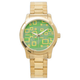 Groen geometrisch eWatch Horloge