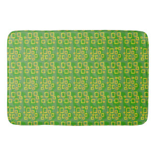 Groen Geometrisch Geel Circuit Boxen Badmat