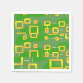 Groen geometrisch papier servet (Voorkant)