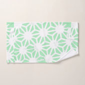 Groen geometrisch patroon bad handdoek (Handdoek)
