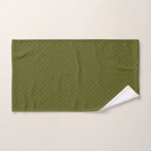 groen geometrisch patroon bad handdoek (Handdoek)