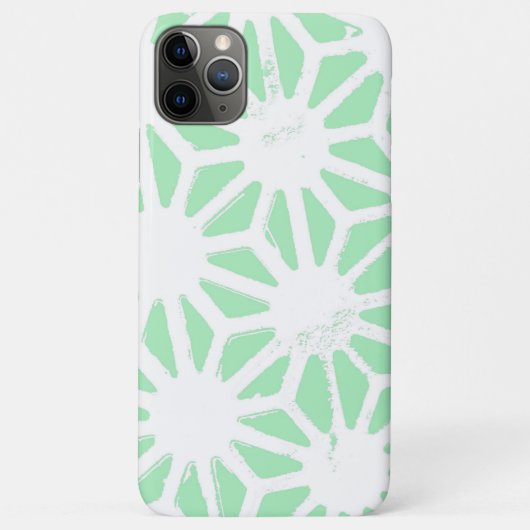 Groen geometrisch patroon Case-Mate iPhone case (Achterkant)