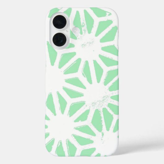 Groen geometrisch patroon Case-Mate iPhone case (Achterkant)