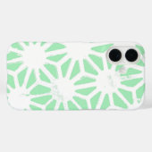 Groen geometrisch patroon Case-Mate iPhone case (Achterkant (horizontaal))
