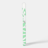 Groen geometrisch patroon Case-Mate iPhone case (Achterkant / Links)