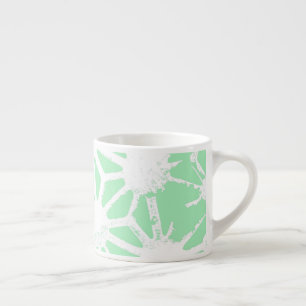 Groen geometrisch patroon espresso kop