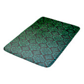Groen geometrisch patroon / Indiase print Badmat (Gekanteld)